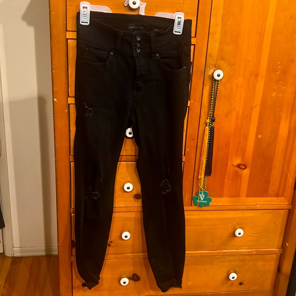 Kendall + Kylie The Ultra Babe Skinny Black Jeans Women’s Size 7 / 28